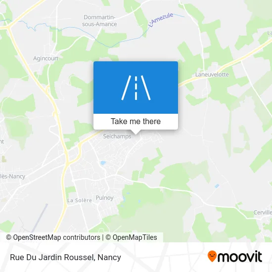 Rue Du Jardin Roussel map