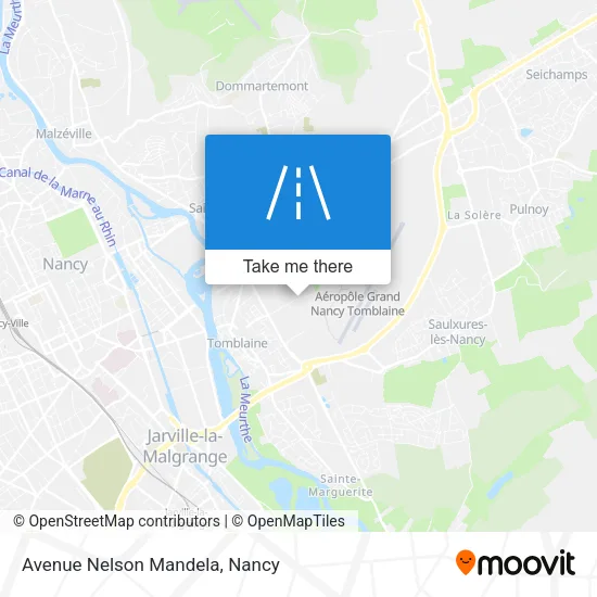 Avenue Nelson Mandela map