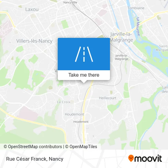 Rue César Franck map