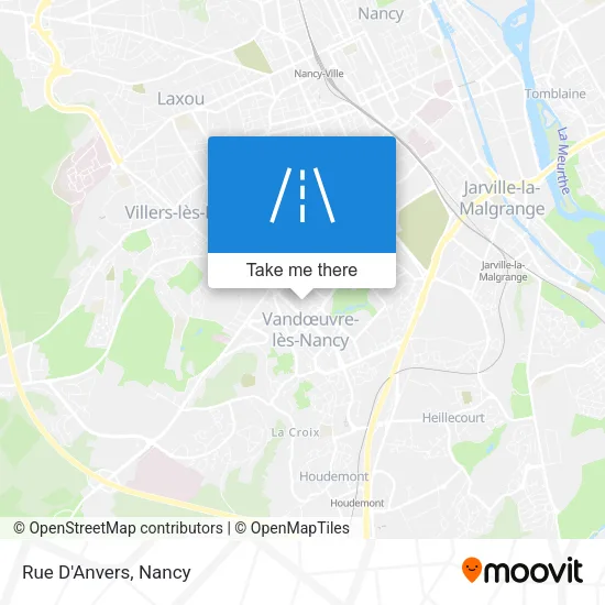 Rue D'Anvers map