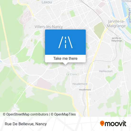 Rue De Bellevue map