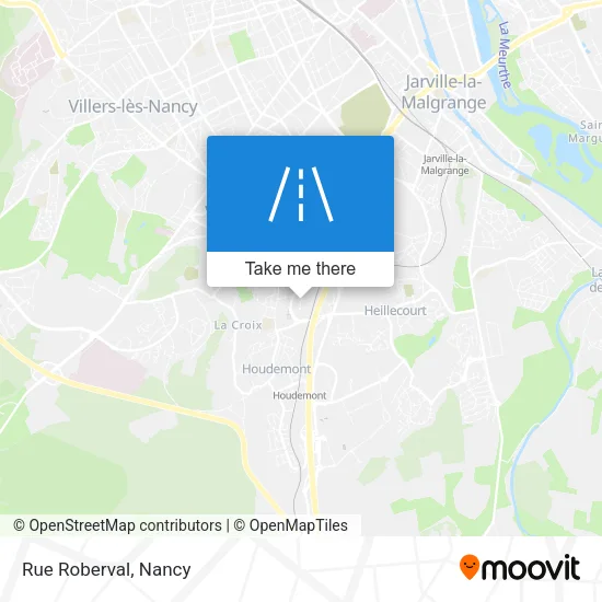 Rue Roberval map