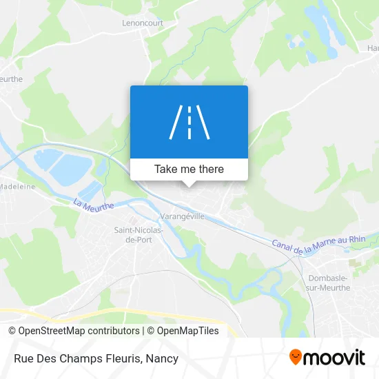 Mapa Rue Des Champs Fleuris