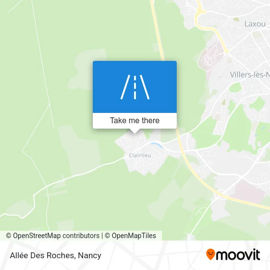 Allée Des Roches map