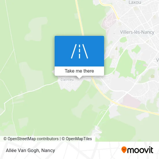 Allée Van Gogh map