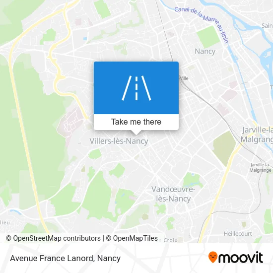 Avenue France Lanord map