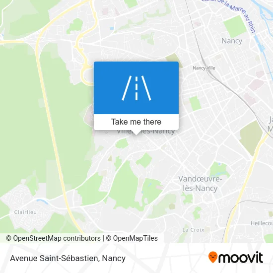 Avenue Saint-Sébastien map