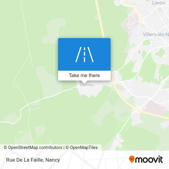Rue De La Faille map