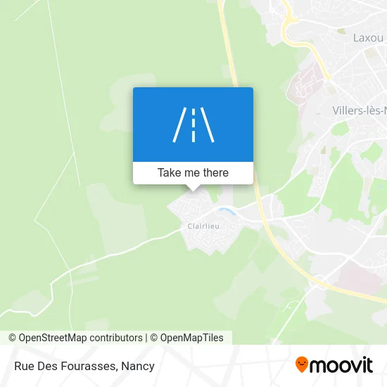 Rue Des Fourasses map