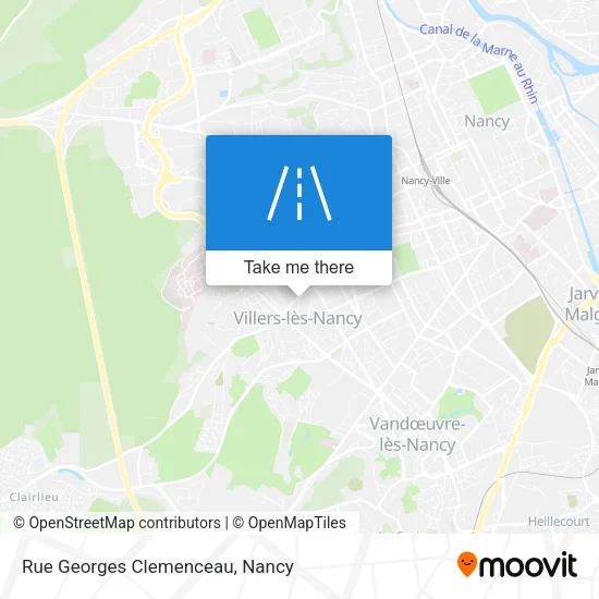 Rue Georges Clemenceau map
