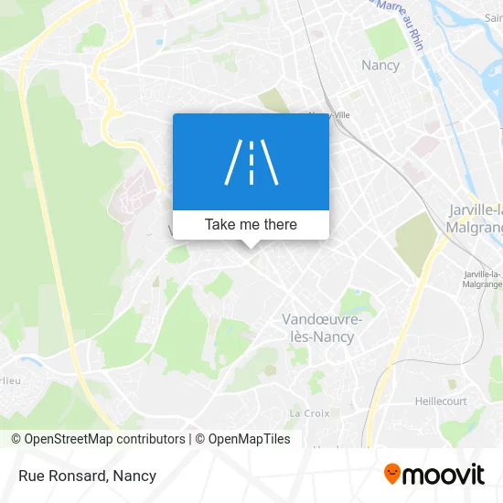 Mapa Rue Ronsard