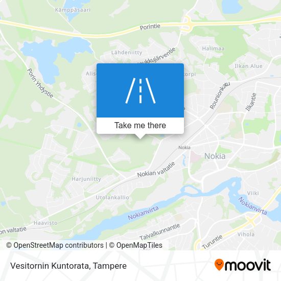 Vesitornin Kuntorata map