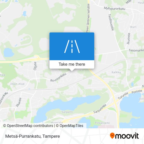 Metsä-Purrankatu map