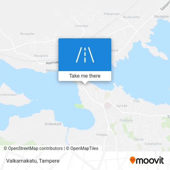 Valkamakatu map