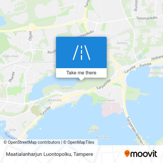 Maatialanharjun Luontopolku map