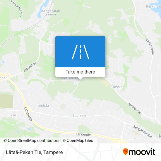Lätsä-Pekan Tie map