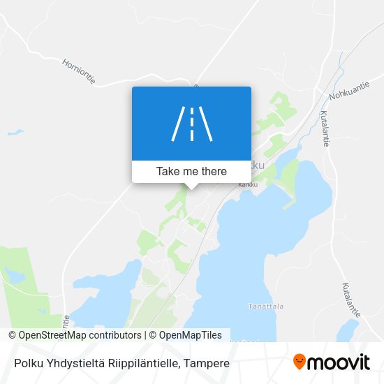 Polku Yhdystieltä Riippiläntielle map