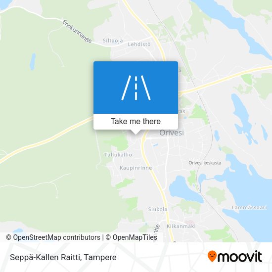 Seppä-Kallen Raitti map
