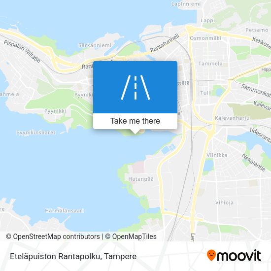 Eteläpuiston Rantapolku map