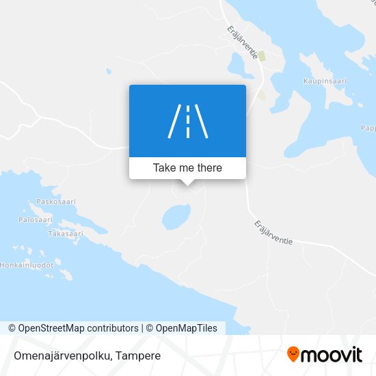 Omenajärvenpolku map