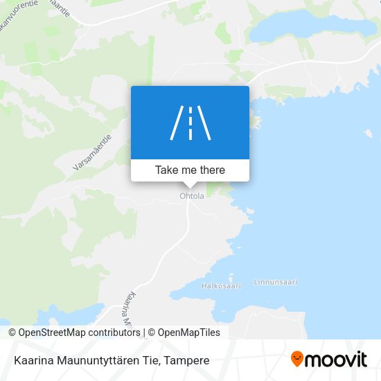 Kaarina Maununtyttären Tie map