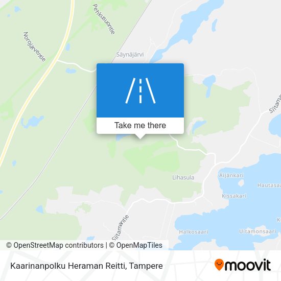Kaarinanpolku Heraman Reitti map