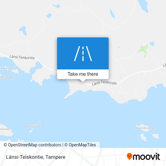 Länsi-Teiskontie map