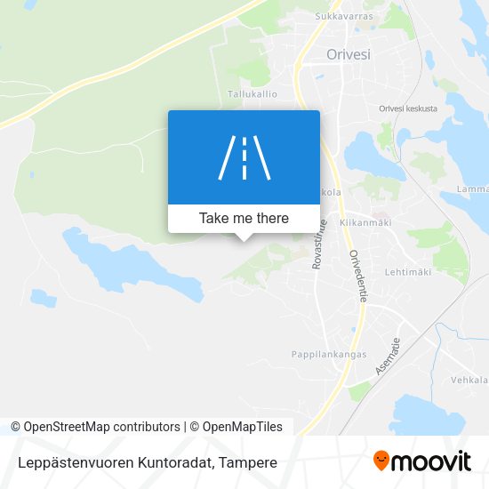 Leppästenvuoren Kuntoradat map