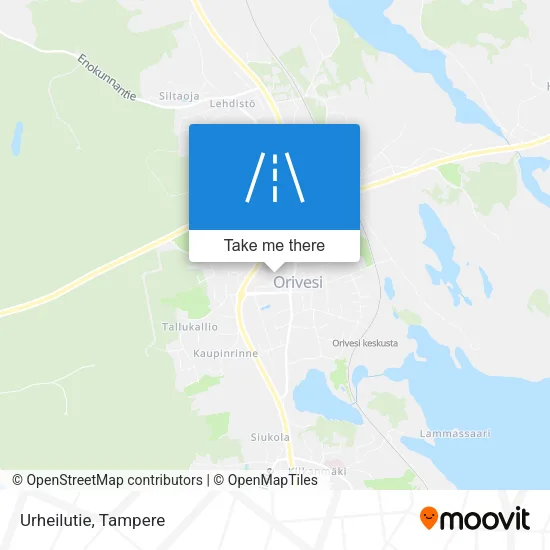 Urheilutie map