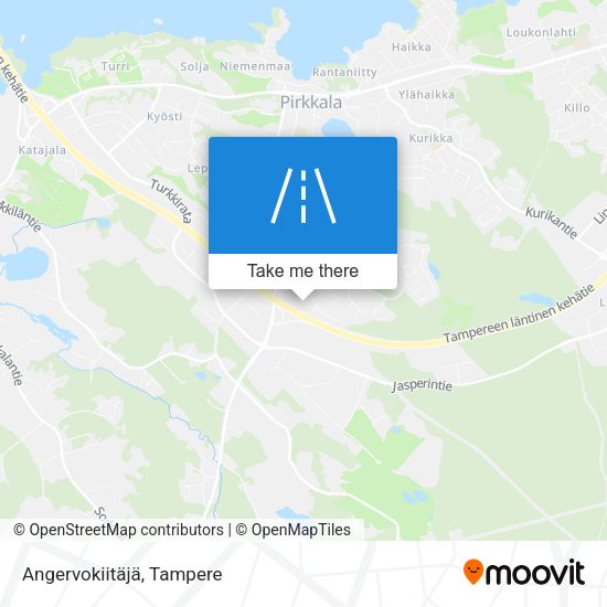 Angervokiitäjä map