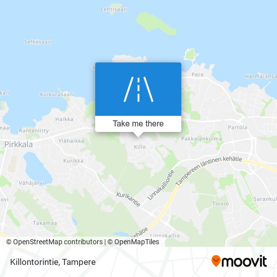 Killontorintie map