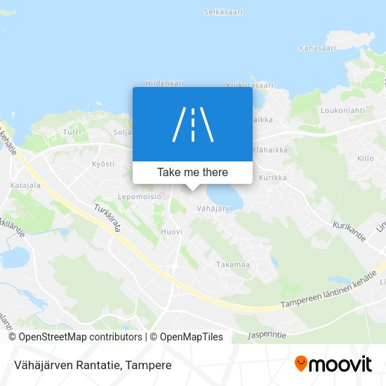 Vähäjärven Rantatie map