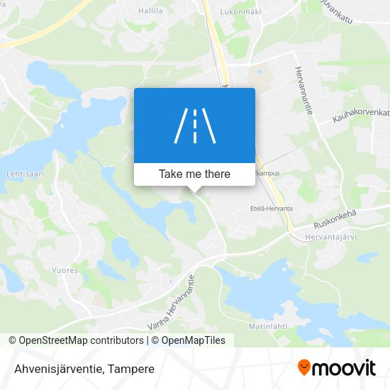 Ahvenisjärventie map