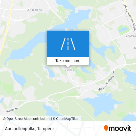 Aurapellonpolku map