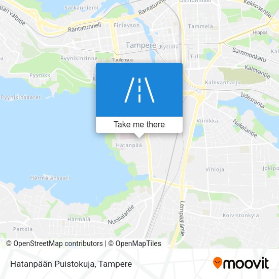 Hatanpään Puistokuja map