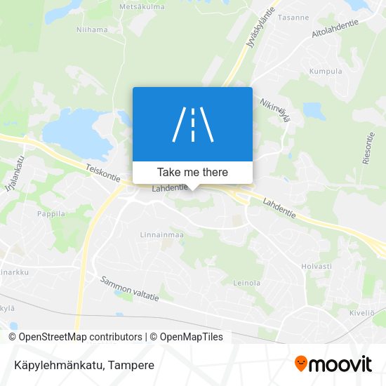 Käpylehmänkatu map