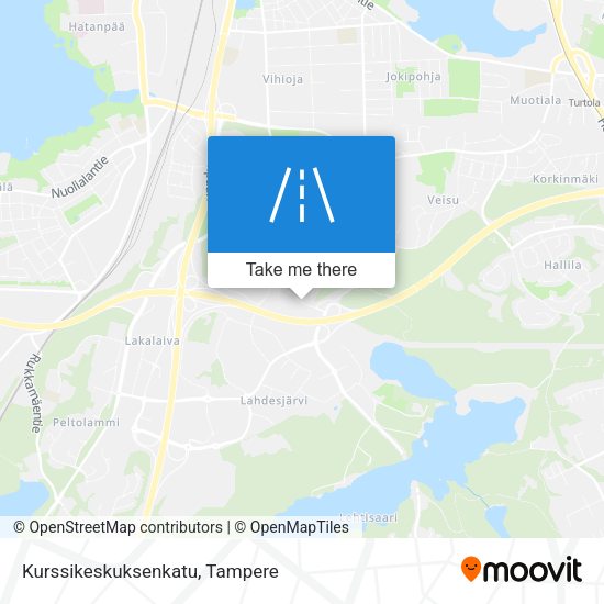 Kurssikeskuksenkatu map