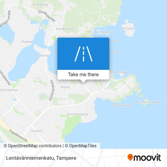 Lentävänniemenkatu map