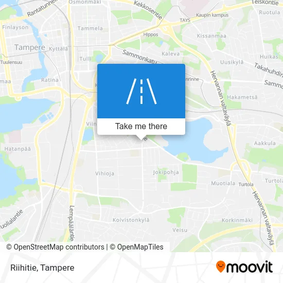Riihitie Road map