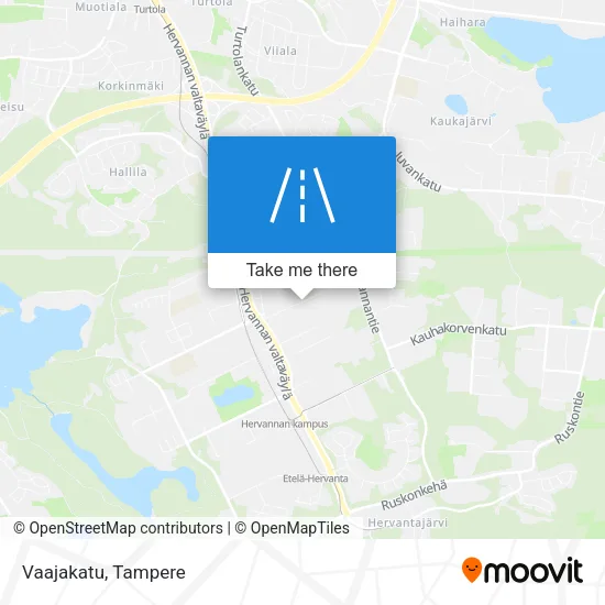Vaajakatu map