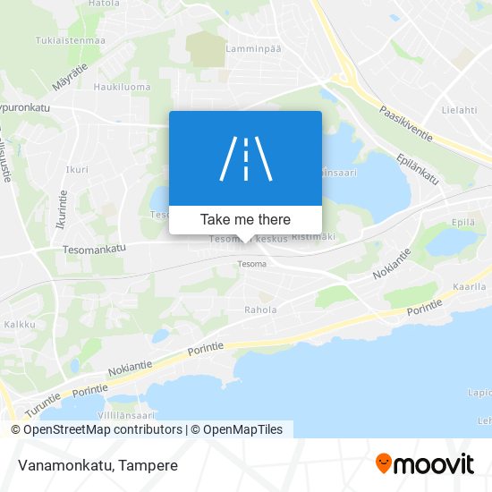 Vanamonkatu map