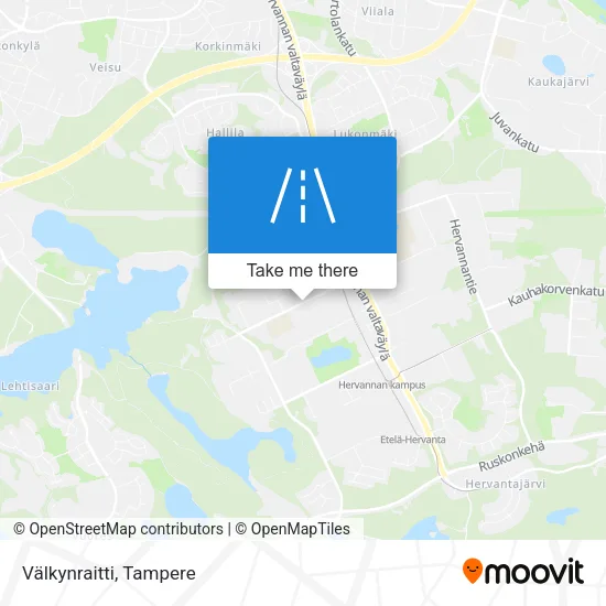 Välkynraitti map