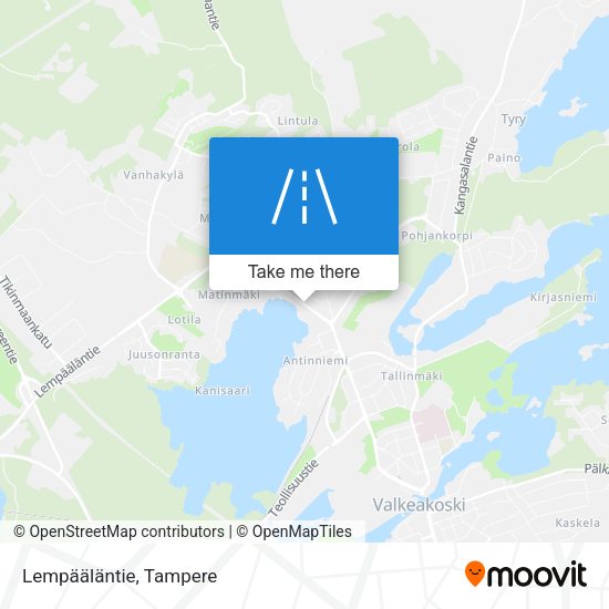 Lempääläntie map