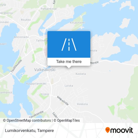 Lumikorvenkatu map