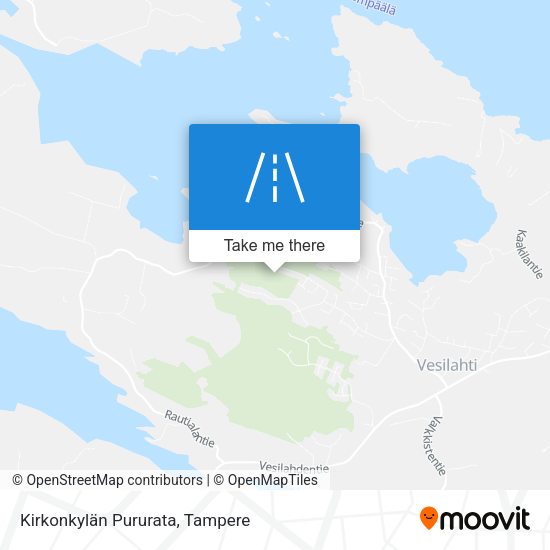 Kirkonkylän Pururata map