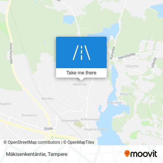 Mäkisenkentäntie map