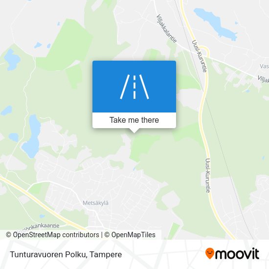 Tunturavuoren Polku map