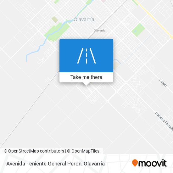 Mapa de Avenida Teniente General Perón