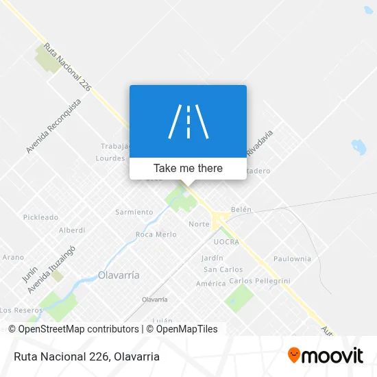 Ruta Nacional 226 map