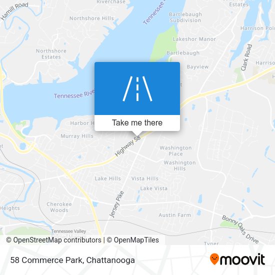 Mapa de 58 Commerce Park